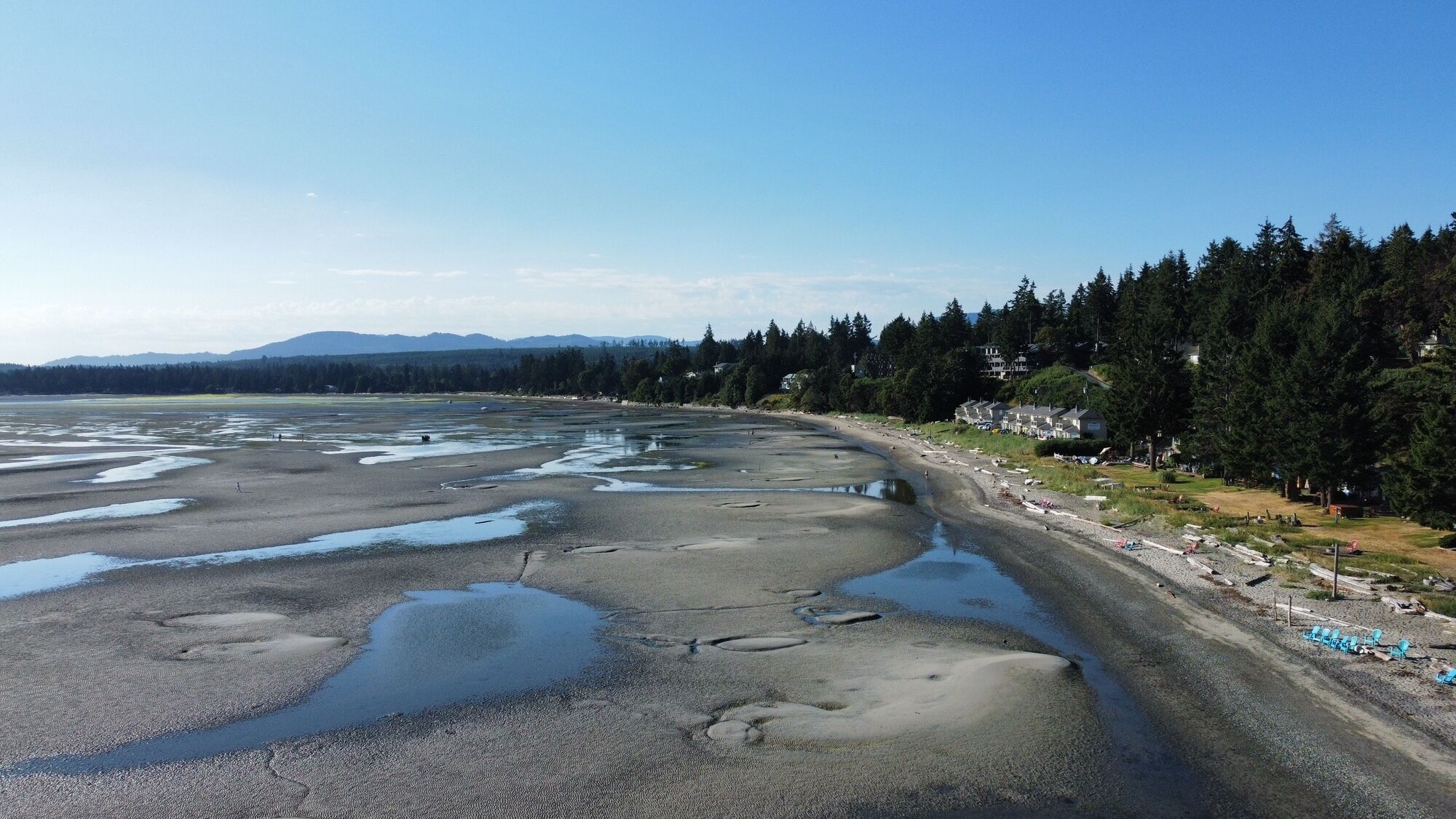 ビーチの近く、ビーチタオル