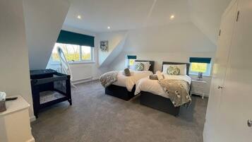 5 bedrooms, iron/ironing board, travel crib, WiFi