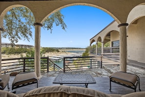 Terrace/patio - Lake Views + Pool & Waterfall - Lake Travis Vista! (Austin)