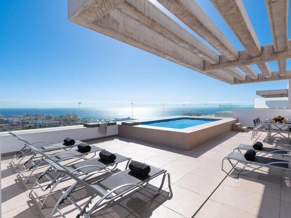 A heated pool