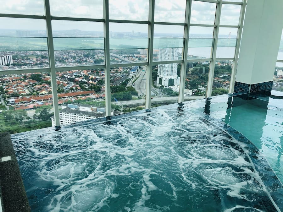 Indoor pool, outdoor pool