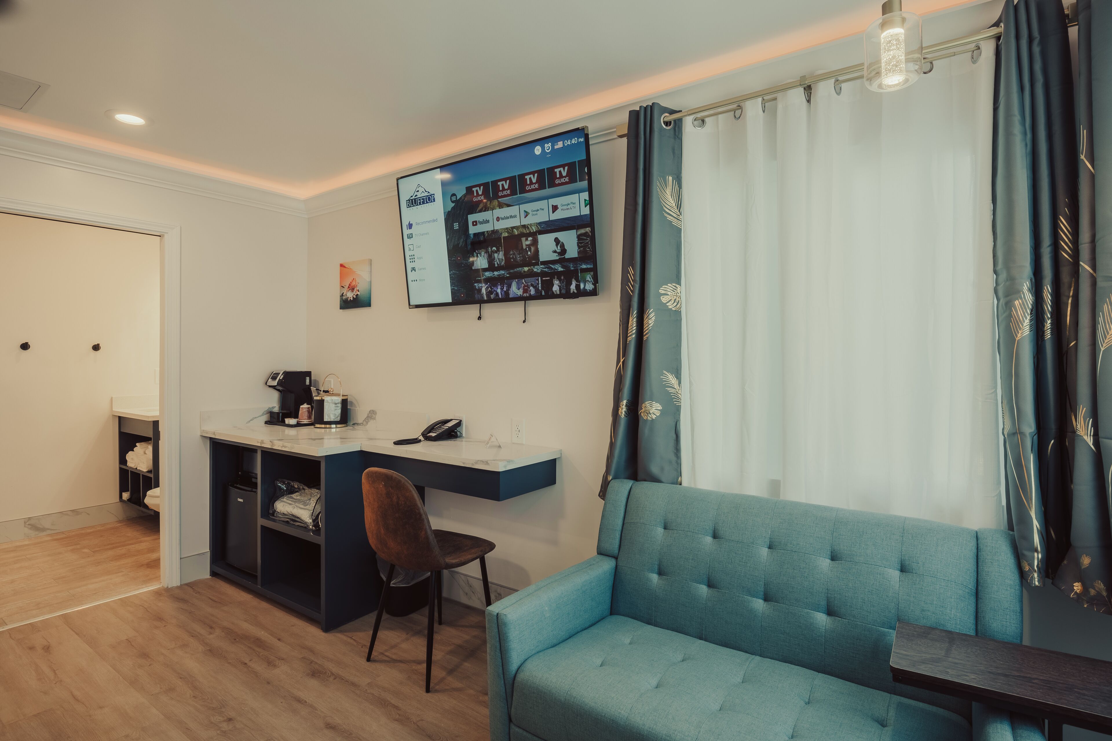 Deluxe King Suite - No Pets, Non-Smoking | Pillow-top beds, desk, laptop workspace, blackout curtains