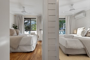 2 chambres, fer et planche à repasser, lit parapluie, Wi-Fi gratuit