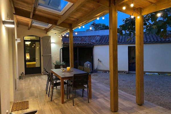 Terrasse coup de cœur sur jardin privé et clos