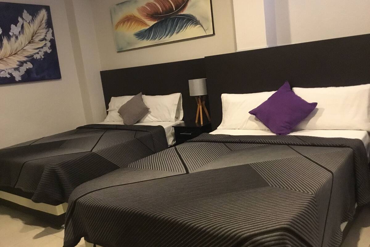 Comfort Quadruple Room (#4) | In-room safe, WiFi (free), bed sheets
