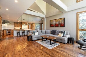 Smart TV, fireplace, video games, offices