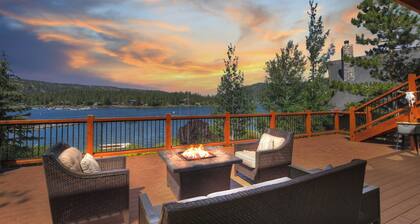 Shore to Please By Destination Big Bear: Luxury Lakefront! Spa! Pool Table! Volleyball Court! Close to the Village!