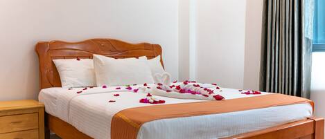 Pillowtop beds, soundproofing, free WiFi, bed sheets