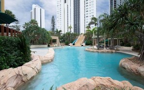 Indoor pool, outdoor pool - 4 Bedroom Ocean View Unit at Sun City - Q Stay (Surfers Paradise)