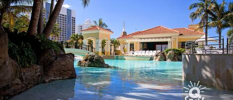 Indoor pool, outdoor pool