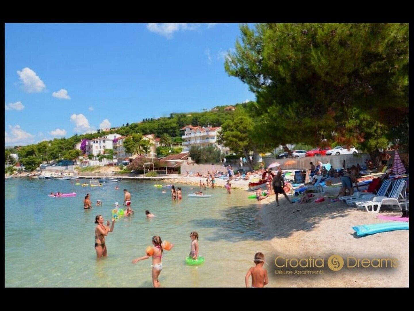 Sun-loungers, beach towels