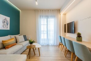 Appartement Design | Coin séjour | TV connectée