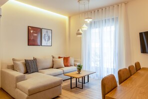 Appartement Design | Coin séjour | TV connectée