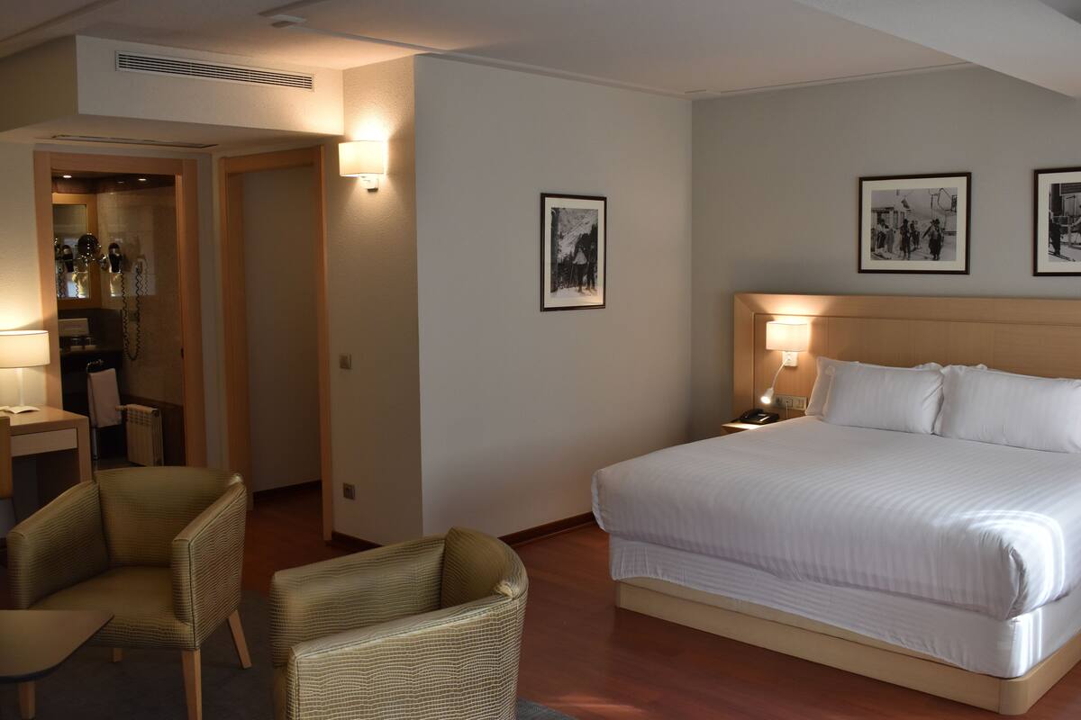 Luxe beddengoed, donsdekens, een minibar, een kluis op de kamer