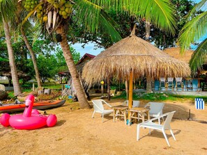 On the beach, white sand, beach bar - Margarita Beach (Khanom)