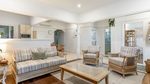 Smart TV, lareira, livros