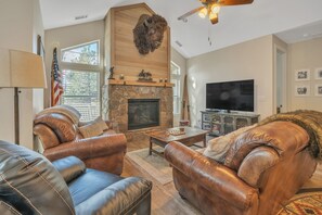 Ferienhütte, 3 Schlafzimmer | Wohnzimmer