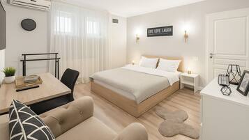 2 bedrooms, desk, iron/ironing board, free WiFi