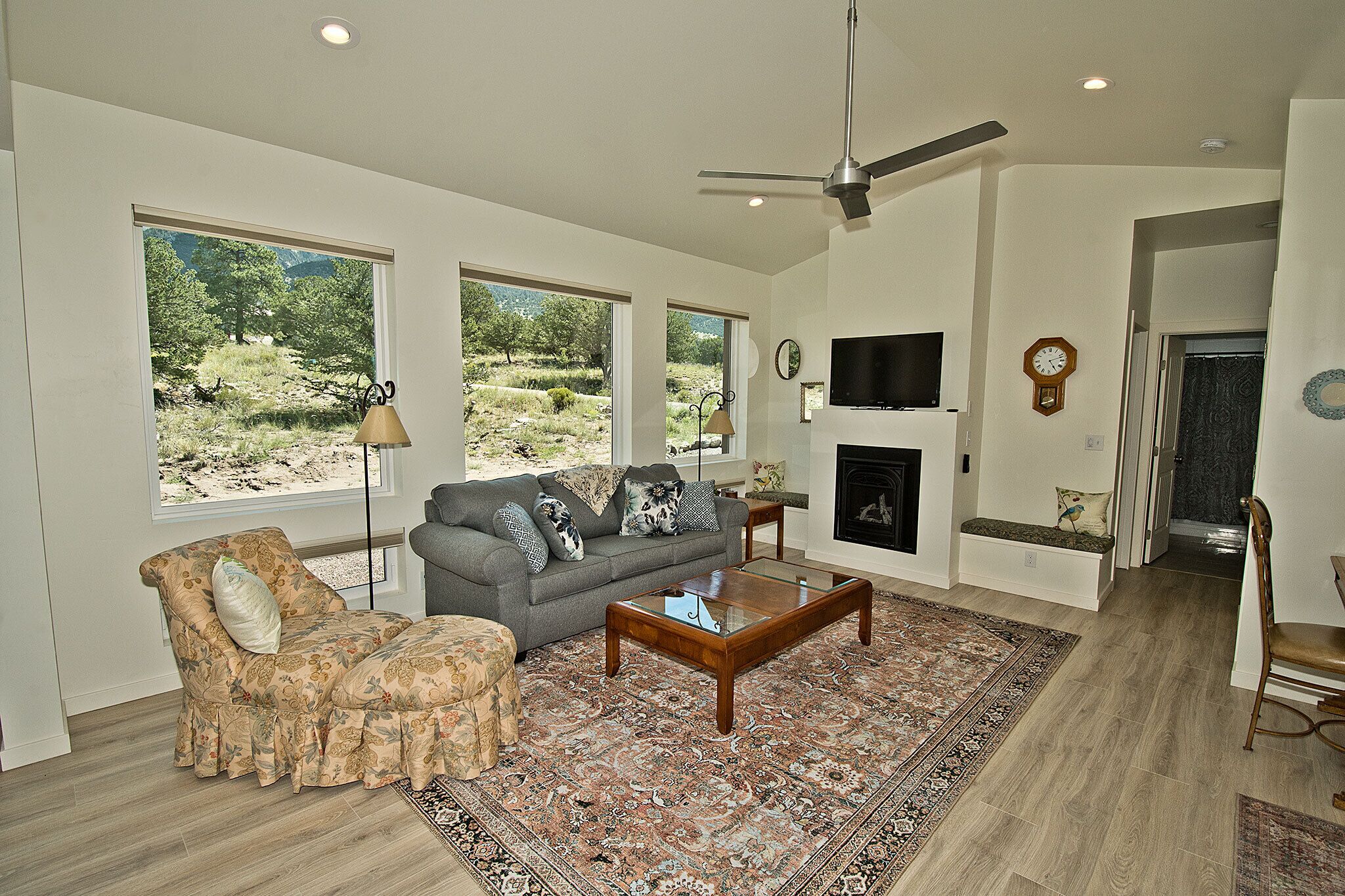 TV connectée, cheminée