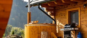 Cozy apartment with a balcony and mountain view in Chalet