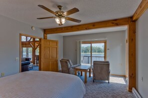 4 habitaciones, tabla de planchar con plancha y ropa de cama 