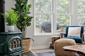 Interior - Modern Cabin w Hot Tub & Indoor Pool/Gym Access! (Hedgesville)