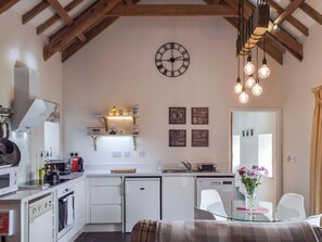 Dishwasher, highchair - Picked for its character finish and rural setting. (Blaenwaun)