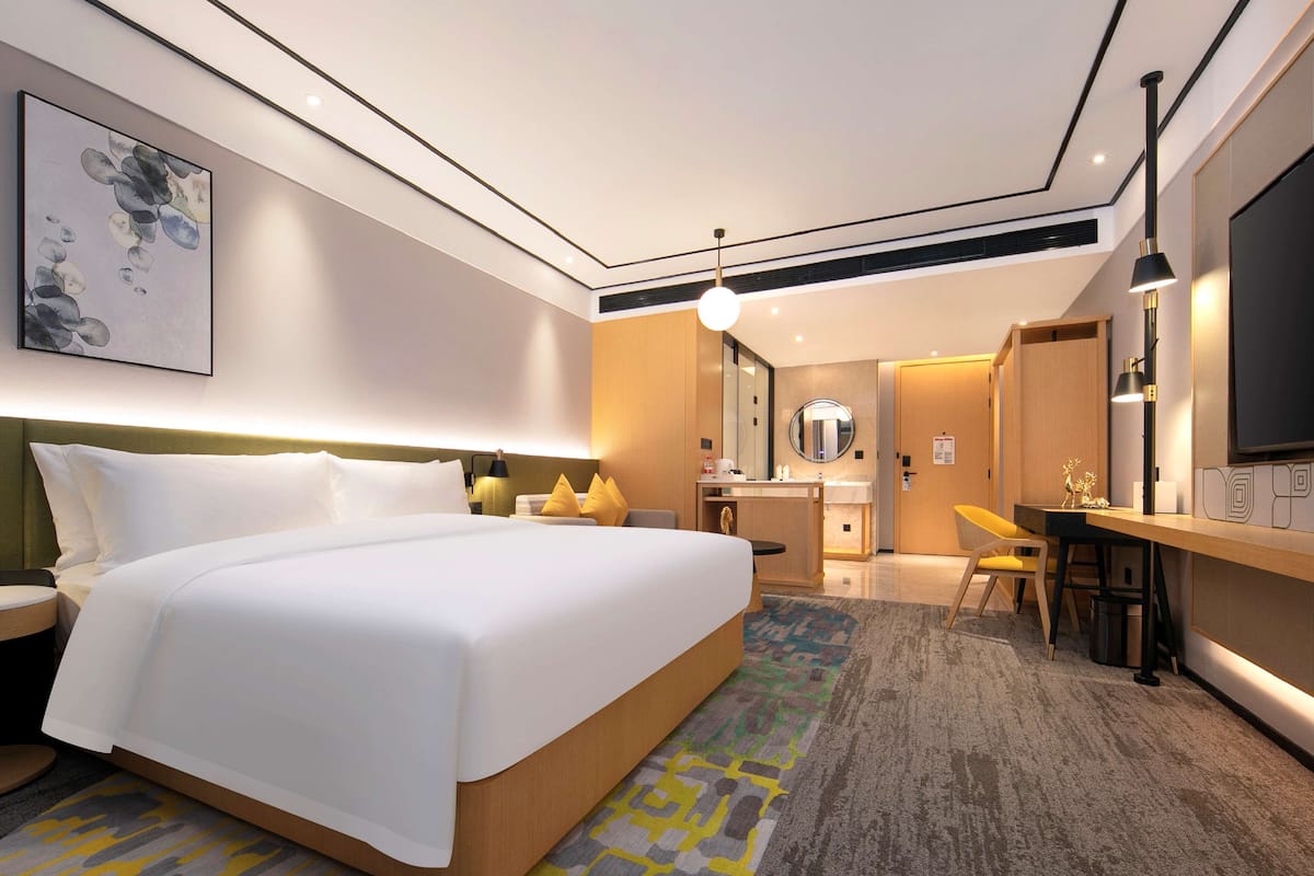 1 slaapkamer, luxe beddengoed, donzen dekbedden, een minibar