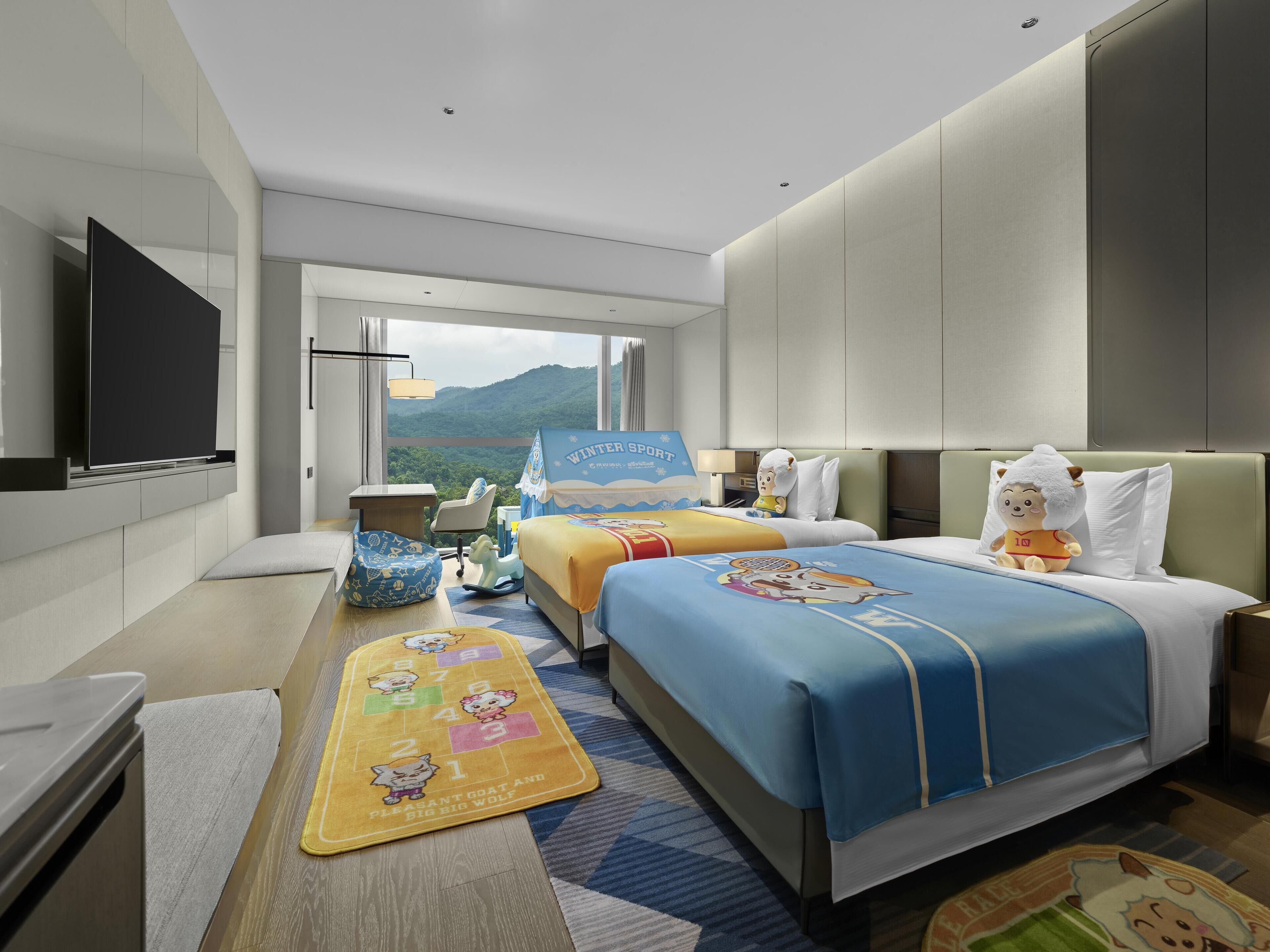 Habitación Deluxe, 2 camas individuales | Ropa de cama de alta calidad, edredones de plumas, caja fuerte