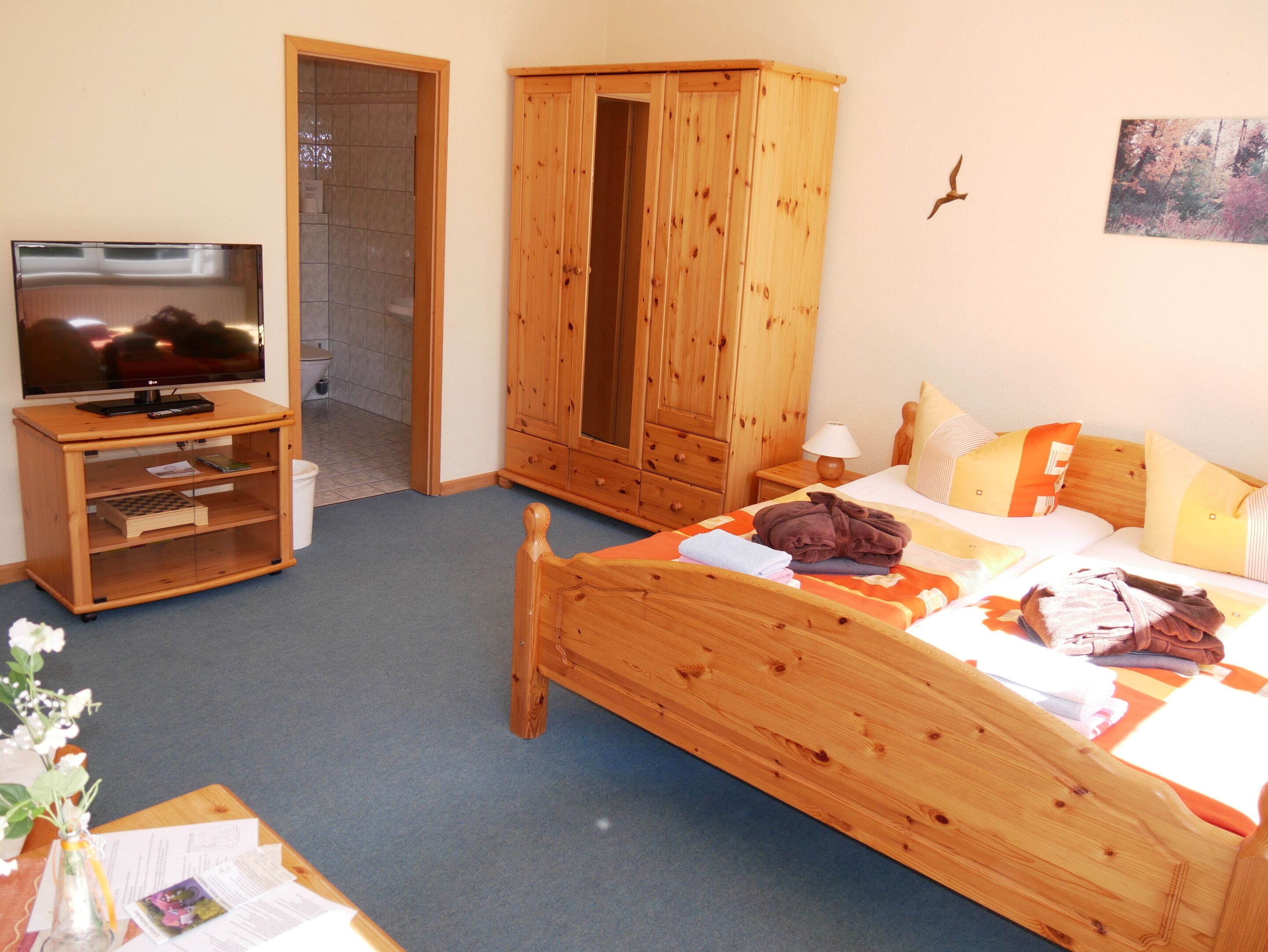 Chambre Double Supérieure, salle de bains privée, vue jardin