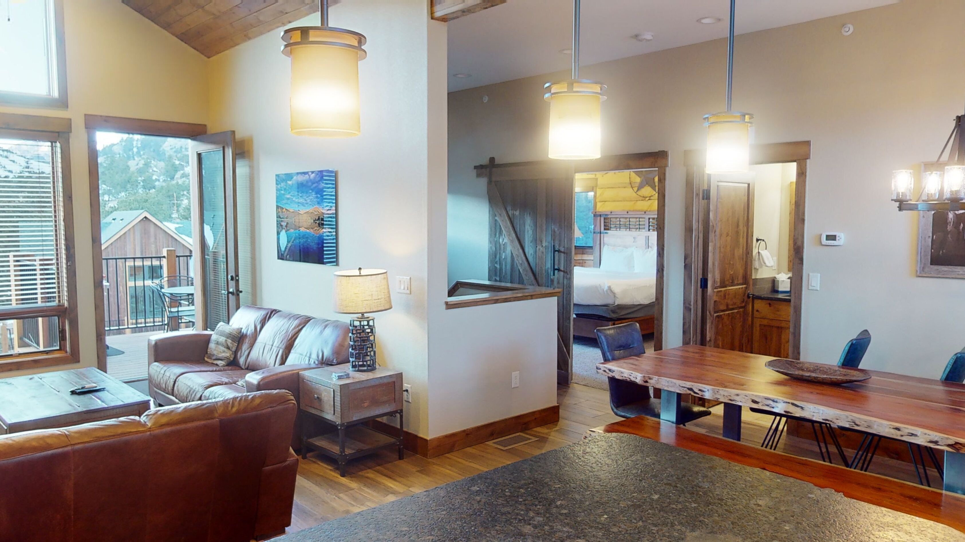Townhome with Continental Divide views! Outdoor deck w/ gas grill. 5-minute walk