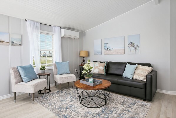 Smart TV, books, stereo