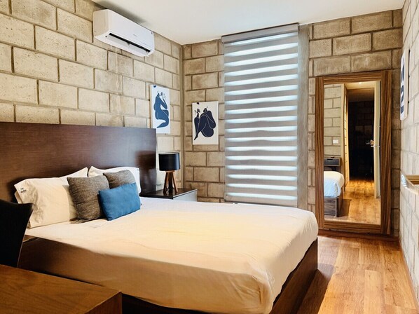 2 chambres, bureau, Wi-Fi gratuit, draps fournis