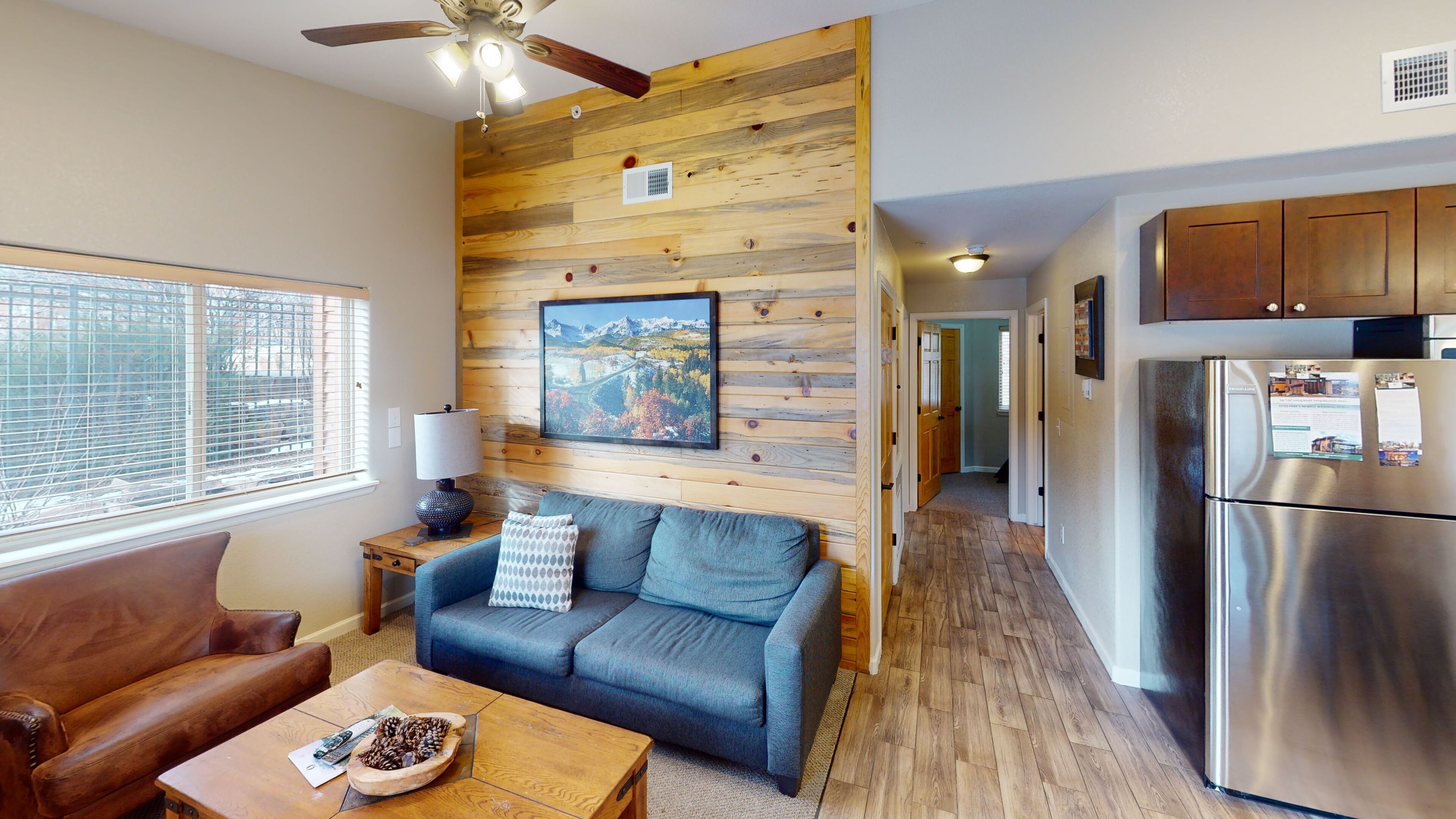 Poolside condo, 5-minute stroll to downtown Estes Park on the riverwalk.