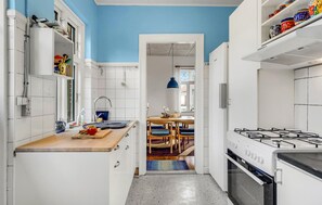 Fridge, oven, stovetop, coffee/tea maker