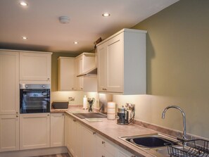 Dishwasher, high chair, cookware/dishes/utensils