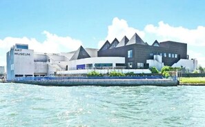 Situated by a body of water, The Art Museum offers a unique view.