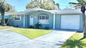 Plenty of parking in two driveways 
