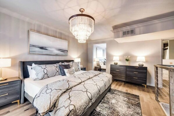 2 bedrooms, iron/ironing board, travel crib, free WiFi