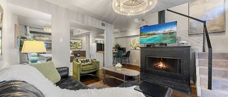 Smart TV, fireplace, offices