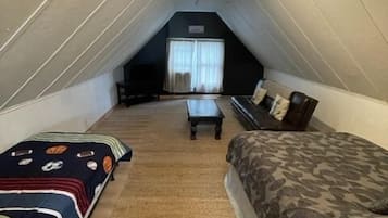 1 habitación, tabla de planchar con plancha, wifi y ropa de cama