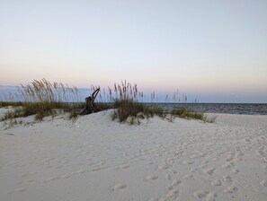 Beach nearby, sun-loungers, beach towels