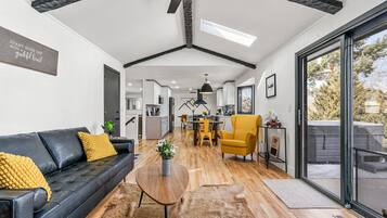 Smart TV, foosball, table tennis, books