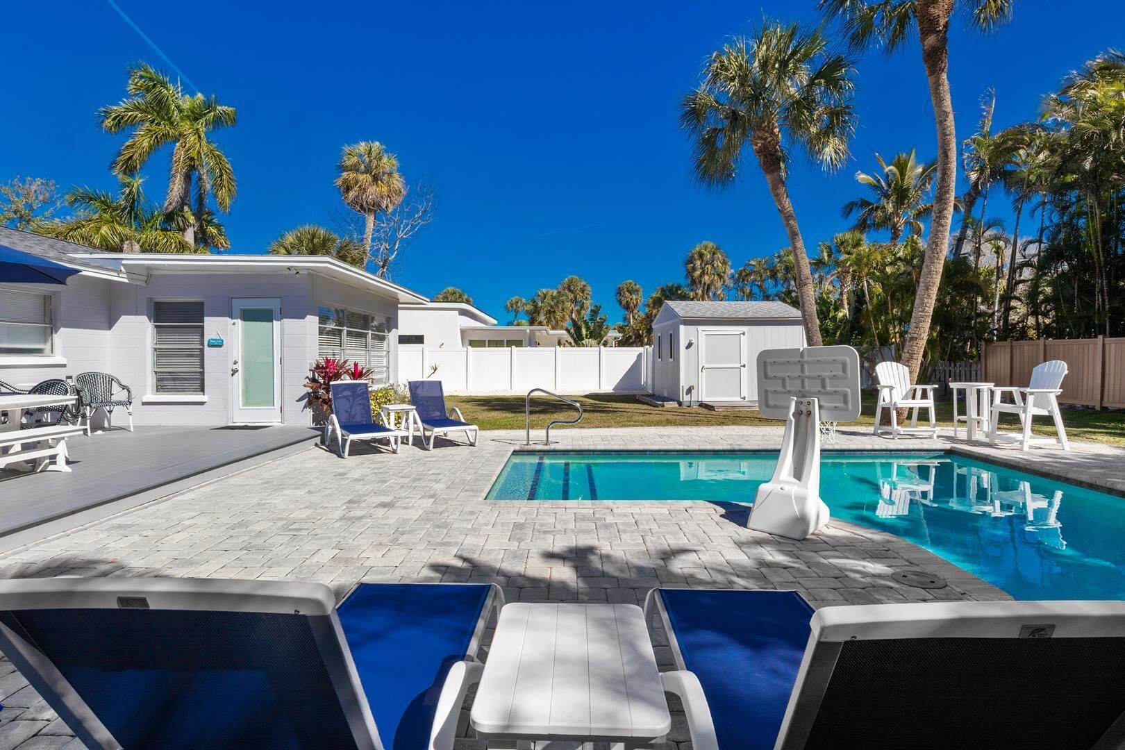 Et oppvarmet basseng