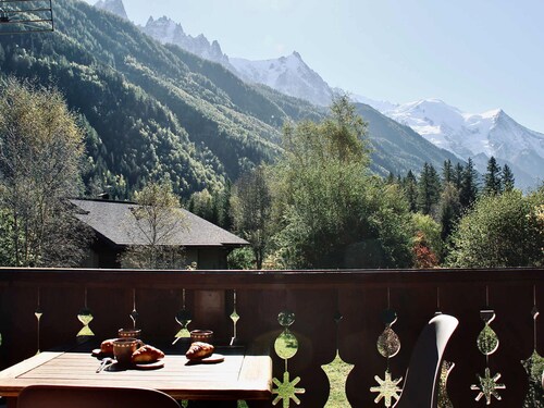 Schöne Maisonette in Chamonix mit Holzofen, WLAN, Parkplatz
