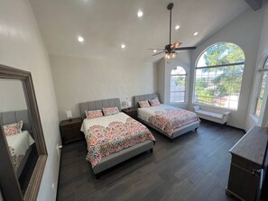 5 bedrooms, iron/ironing board, travel crib, free WiFi