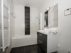 Hair dryer, towels
