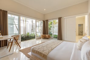 Luxury Villa, 3 Bedrooms, Pool View | 3 bedrooms, minibar, free WiFi, bed sheets