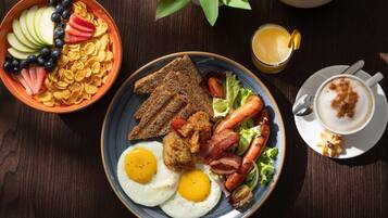 Morgenmadsbuffet hver dag (70 BOB pr. person)