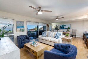 Living area - Kaanapali Plantation 3 bedroom 2.5 baths OceanView 3 Condo by RedAwning (Lahaina)